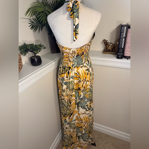 Rewind Tropical Palm Tree Maxi Dress Size XL - Picture 4 of 6
